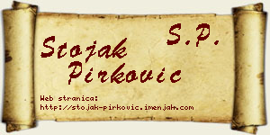 Stojak Pirković vizit kartica